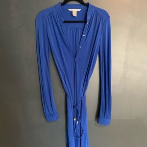 Diane Von Furstenberg blue string dress
